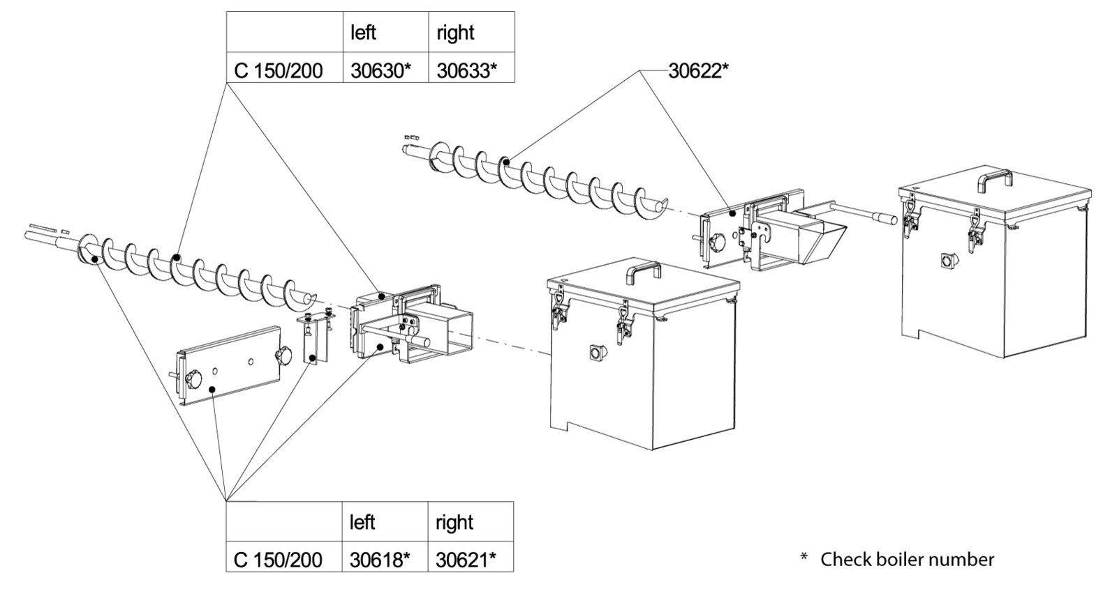 C150200 Automatic deashing assembly complete